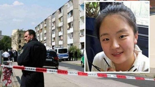 中国留学生李洋洁在德遇害现场（资料图片）