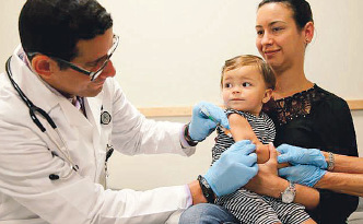 7月1日起，加州强制要求孩童入学前必须注射相应的疫苗。（网络图片）