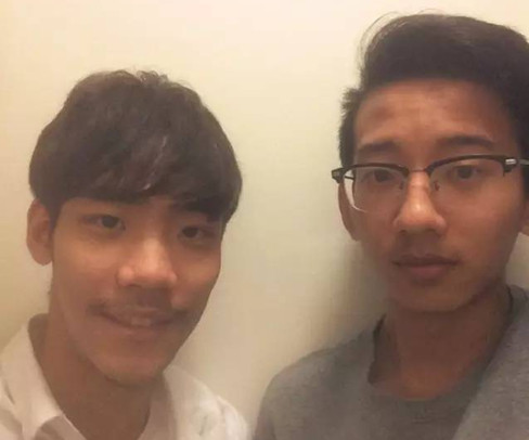 左边是杜冰洋,右边是Nate。(新西兰天维网)