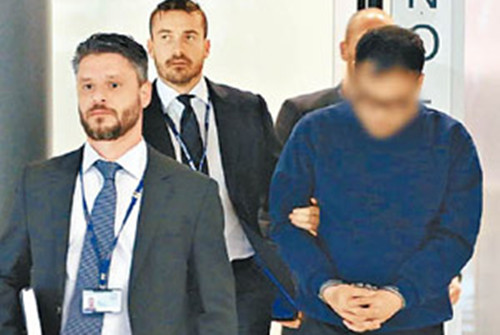 被捕疑犯何铭思(香港《东方日报》网站)