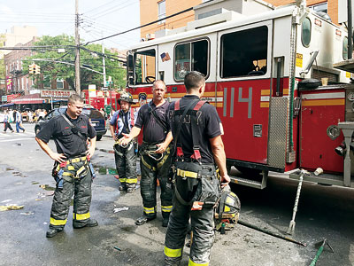 纽约一华裔美发店失火被烧光损失达十余万美元