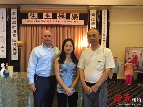 从左到右分别为艾尔波利,艾米和萧亚群。(美国《侨报》/林菁