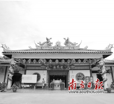 始建于1962年的增江冼太庙,规模和外形均与茂名高州冼太庙相似。
