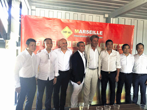 马赛国际商贸城合作伙伴与副市长Didier
