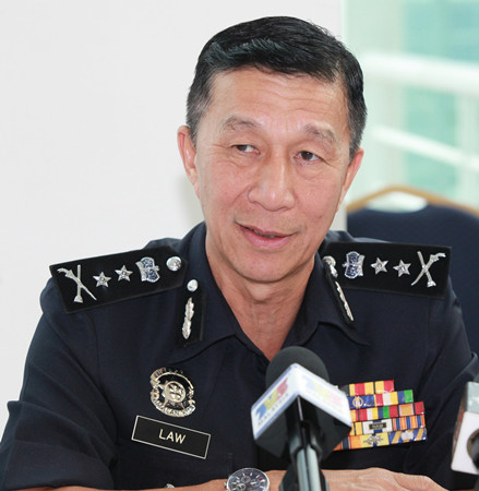 刘丰顺是目前警队中警阶最高的华裔警官。(马来西亚《星洲日报》)
