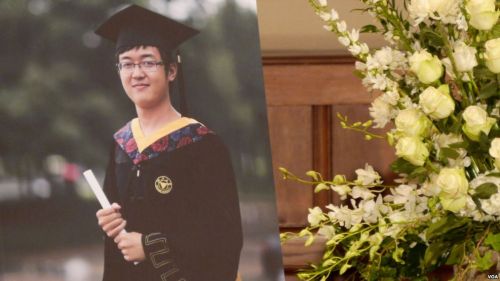 纪欣然生前是南加州大学留学生。(美国《侨报》