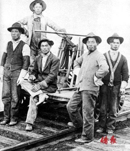 19世纪华人参与修建美国横跨大陆铁路。