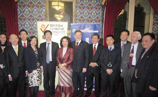 2012年，英国华人参政计划英国国会跨党派华人事务小组新年例会。（受访者提供）