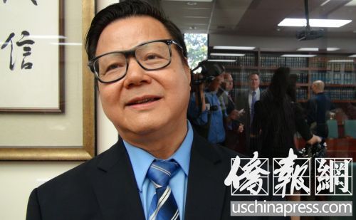 廖钦和担心禁止大麻会被告上法庭。（侨报记者高睿摄）