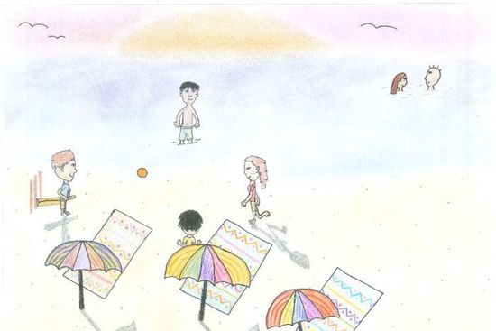 中国侨网澳大利亚孩子们绘制暖心图画欢迎难民和移民儿童。（澳洲《新快报》援引澳洲广播公司图片）