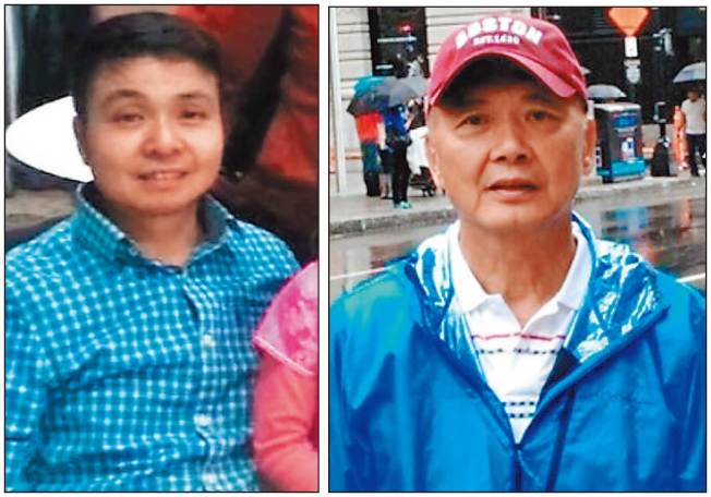 中国侨网两名失踪男子李天厚(左)及林春硕。(加拿大《世界日报》/西温哥华警方提供)