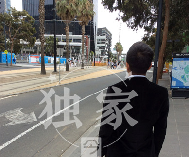 中国侨网遭遇持枪打劫的Shaun。(Shaun供图)
