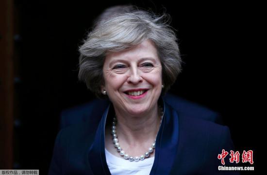 中国侨网资料图:英国首相特雷莎·梅