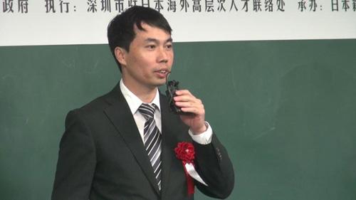 中国侨网深圳市驻日经济贸易代表事务所首席代表于智荣讲话。（日本新华侨报网）