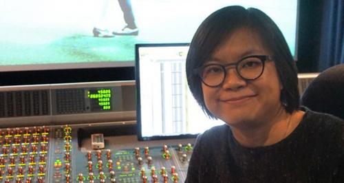 中国侨网华裔音效剪辑师李爱玲今年凭借歌舞片《爱乐之城》入围两项奥斯卡奖。（记者马云/摄影）