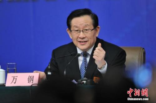 中国侨网资料图：万钢。中新社发 张浪 摄