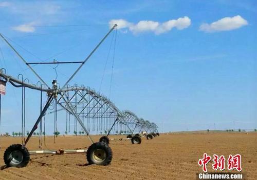 中国侨网李建平将现代化机械用于农业种植。受访者提供