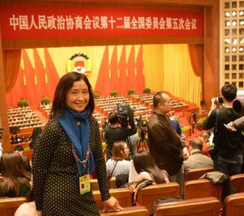 中国侨网澳大利亚《塔州华人报》主编唐咏北参加2017年两会报道