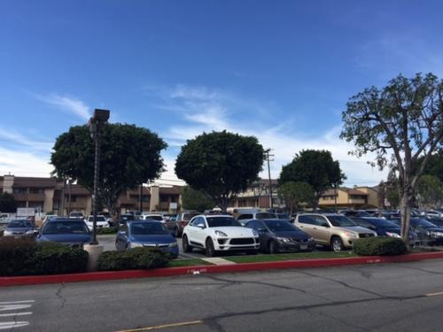 中国侨网亚凯迪亚Golden West街一处华人超市停车场29日早上,一华裔男子在车内殴打妻子,经路人报警后被捕。(美国《世界日报》)
