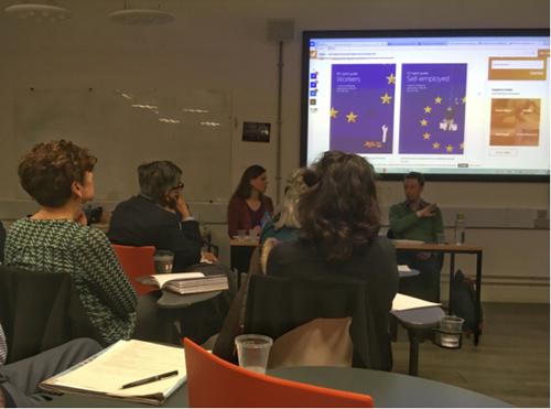 中国侨网Migrant Voice的移民分享会。(英国《英中时报》)