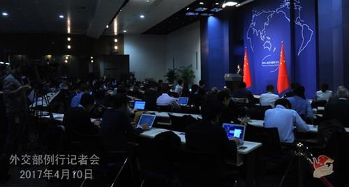 中国侨网外交部例行记者会 (来源:外交部网站)