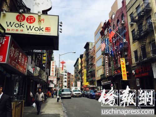 中国侨网华埠重划方案的关键是如何划出边界。(美国《侨报》/林菁 摄)