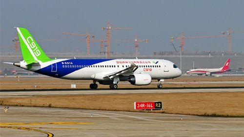 中国侨网图说：C919整体外观。来源：新华网