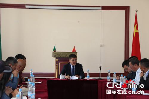 中国侨网驻赞比亚大使杨优明赴铜带省基特韦市同当地华侨华人座谈