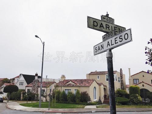 中国侨网San Aleso街上的一华裔住宅,遭入室抢劫。(美国《世界日报》/李秀兰 摄)