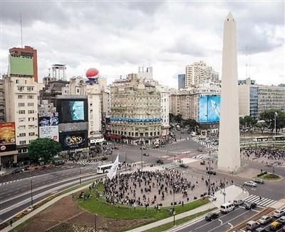 中国侨网阿根廷首都布宜诺斯艾利斯一景。图片来源：新华网