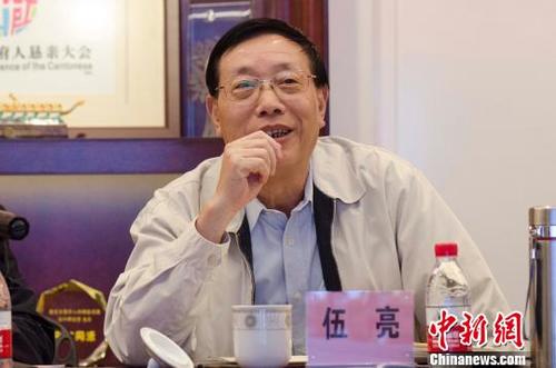 中国侨网广府人联谊总会执行会长伍亮。 苏嘉轩 摄
