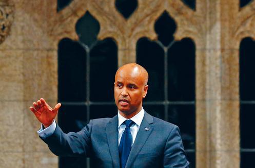 中国侨网加拿大联邦移民、难民和公民部长胡辛(Ahmed Hussen)。(加拿大《星岛日报》)