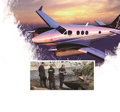 中国侨网涉事飞机来自L3航空学校,机型为“比奇空中国王”双发飞机,坠毁前正飞往奥兰多桑福德国际机场。