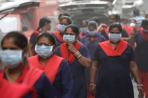中国侨网印度多地也遭受雾霾污染。（澳洲广播公司图片）