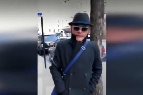 中国侨网周立波日前发布视频,宣称自己是“保外旅游”。(美国《世界日报》取自网络)