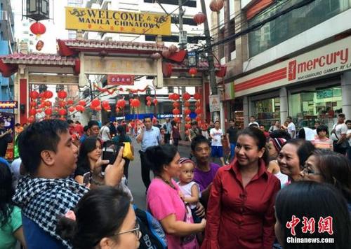 中国侨网资料图:菲律宾首都马尼拉中国城。 中新社记者 张明 摄