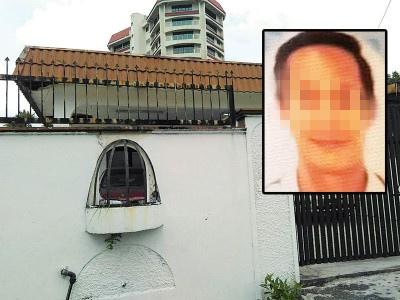 中国侨网事发单位大门深锁,但屋外没有警戒线,屋内停放2辆轿车。(马来西亚《光华日报》)