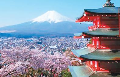 中国侨网图为日本著名景点富士山 资料图片