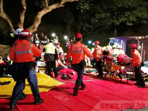 中国侨网救援现场。图片来源:香港电台