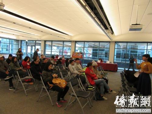 中国侨网帕萨迪纳社区学院春季研讨会吸引不少华裔学生参加。(美国《侨报》记者翁羽摄)