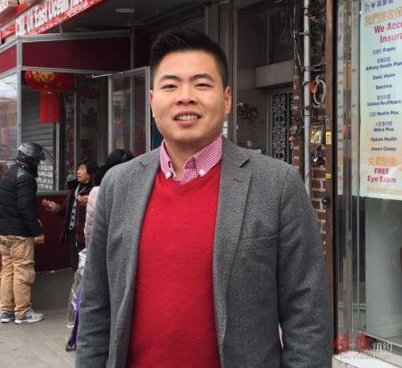 中国侨网潘起立准备利用年假前往尼泊尔当义工。（纽约《侨报》/崔国萁 摄)