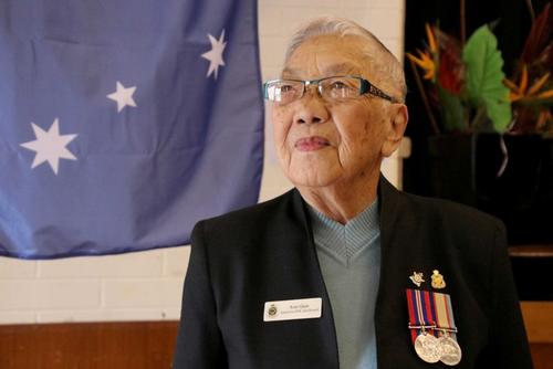 中国侨网澳大利亚首批参加二战的华裔女军人讲述从军历史（图/澳广网）