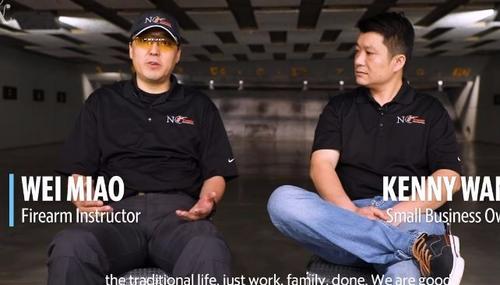 中国侨网苗魏和王肯尼(美国中文网视频截图)