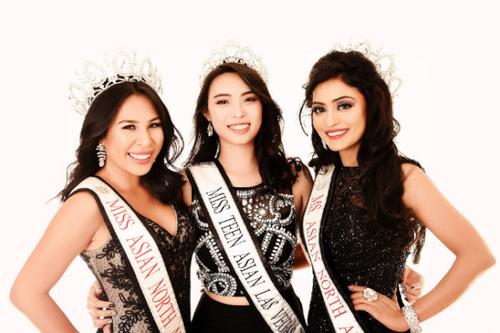 中国侨网2016年北美洲亚裔小姐选美各组获奖人。（美国《世界日报》/选美会供图）