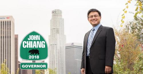 中国侨网竞选加州州长的加州现任财务长江俊辉，近来连续获主流媒体背书支持。（江俊辉竞选办公室提供）