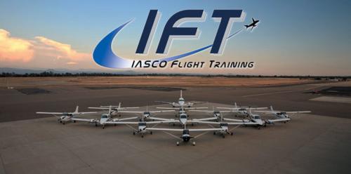 中国侨网IASCO飞行学校的机队。（美国《世界日报》/IASCO飞行学校官网）
