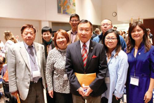 中国侨网旧金山多名华裔小区代表参与到峰会当中。(美国《世界日报》/李晗 摄)