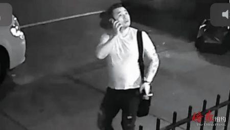 中国侨网警方通缉八大道劫财劫色华裔男子。（图片来源：纽约《侨报》）