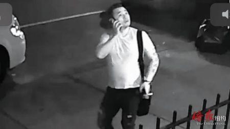 中国侨网警方通缉八大道劫财劫色华裔男子。(图片来源:纽约《侨报》)