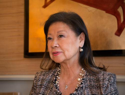 中国侨网8区区长奥特赛尔(Jeanne d'Hauteserre)。(法国欧洲时报图 潘越平 摄)